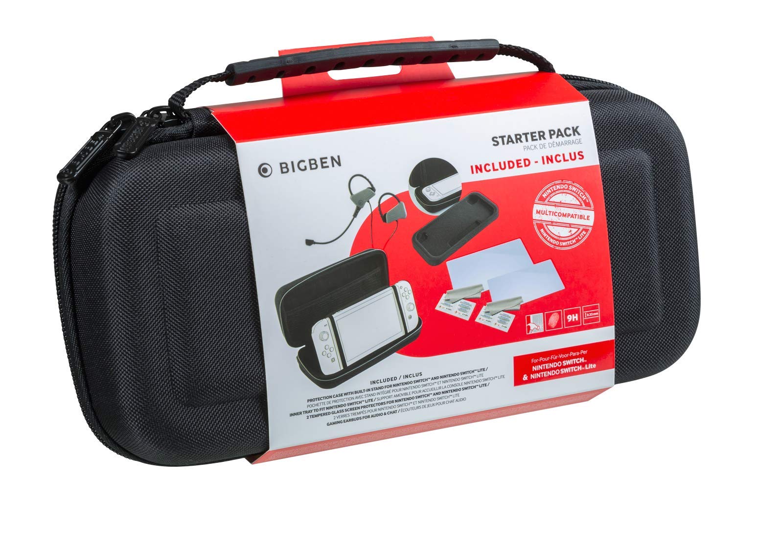 Fundas Y Almacenamiento Nacon SWITCH - Pack 6 Starter (Nintendo Switch) - Funda rígida, protector y auriculares Fundas Y Almacenamiento Nacon SWITCH - Pack 6 Starter (Nintendo Switch) - Funda rígida, protector y auriculares
